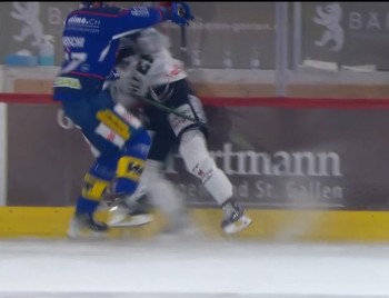 La charge quelque peu manquée de Mikko Rantanen sur Yanni Gourde