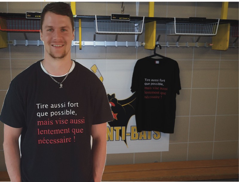 Un t-shirt original pour soutenir le HC Saint-Imier