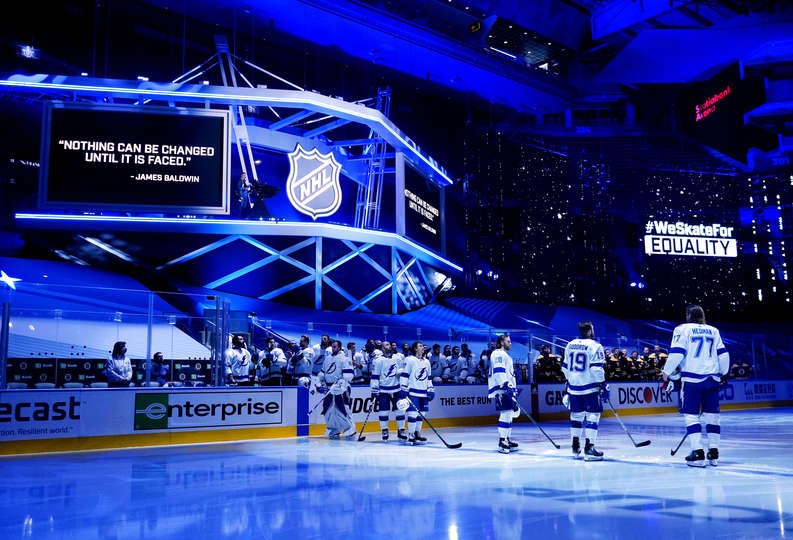 Le joli message de la NHL et des joueurs avant le début de la soirée