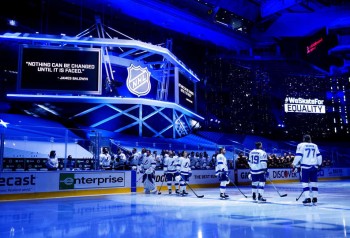Le joli message de la NHL et des joueurs avant le début de la soirée