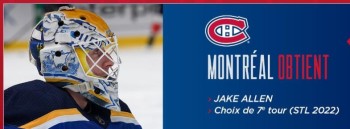 Le Canadien signe Jake Allen des Blues