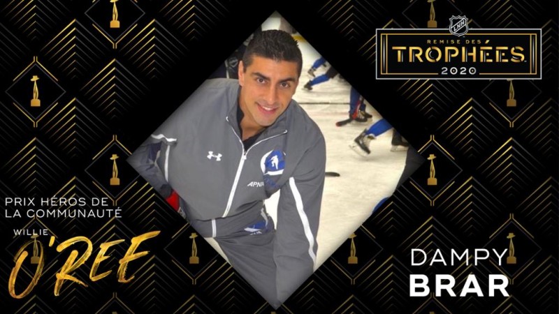 Dampy Brar remporte le prix Willie O'Ree