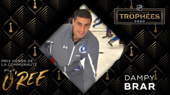 Dampy Brar remporte le prix Willie O'Ree