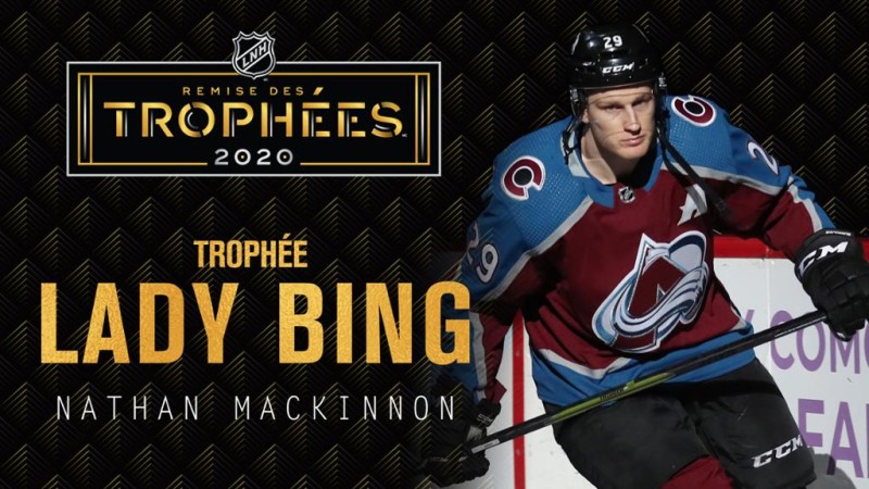 Nathan MacKinnon remporte le trophée Lady Byng