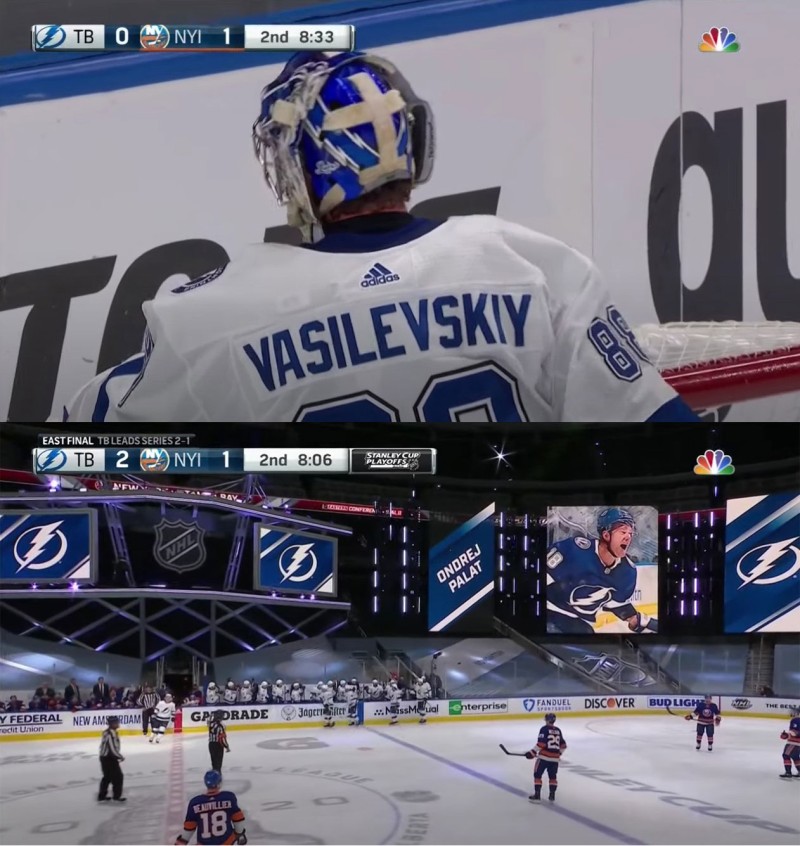 A voir : trois buts marqués en 30 secondes entre les Islanders et le Lightning