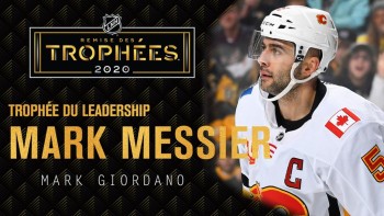 Mark Giordano gagne le trophée Mark Messier