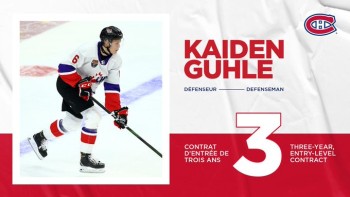 Le Canadien met son 1er choix sous contrat