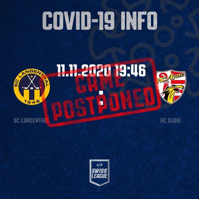 Un premier match reporté pour Ajoie