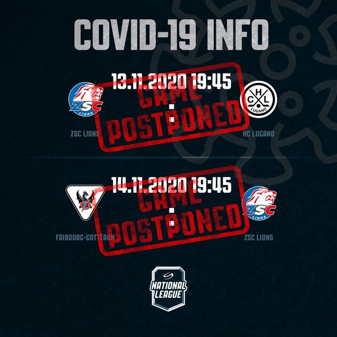 Zurich en quarantaine, deux matchs repoussés