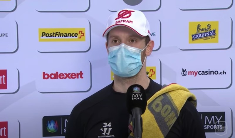 Interview d'après match de Gauthier Descloux, Marc-Antoine Pouliot et Dave Sutter