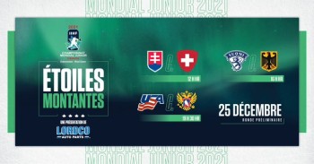 Mondiaux U20 : formation des équipes pour le match Suisse vs Slovaquie