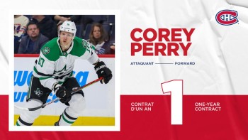Corey Perry rejoint le Canadien de Montréal