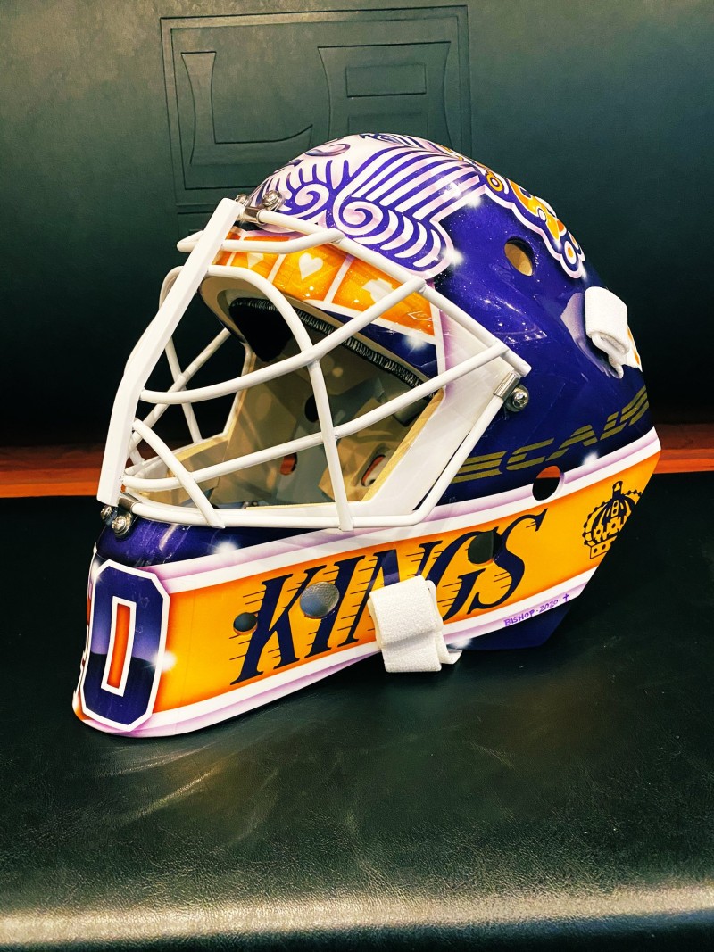 Le nouveau masque de Calvin Petersen avec les Kings de Los Angeles