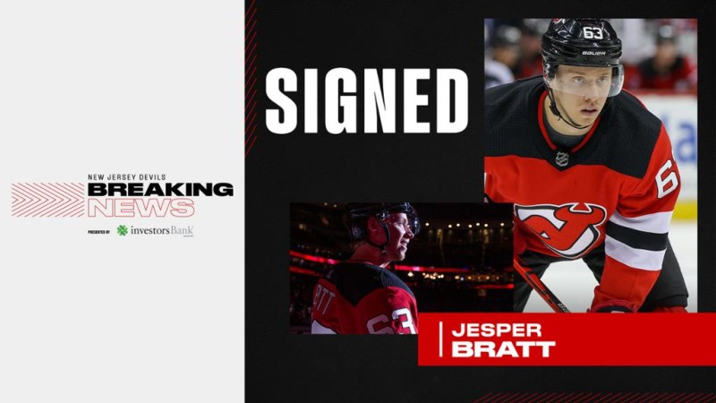 Jesper Bratt est de retour avec les Devils