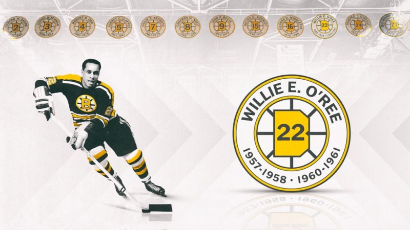 Les Bruins vont retirer le maillot de Willie O'Ree's, premier joueur de couleur de la LNH