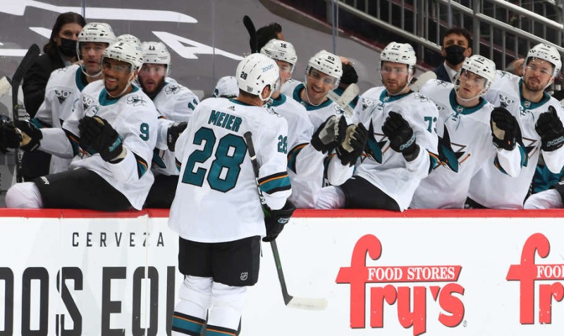 Fortunes diverses pour nos Suisse de NHL, un match à trois points pour Timo Meier mais une défaite