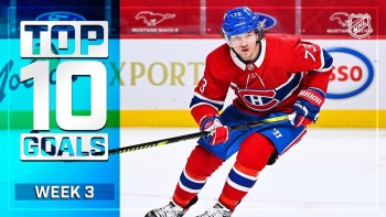 Top 10 des buts de la semaine écoulée en NHL