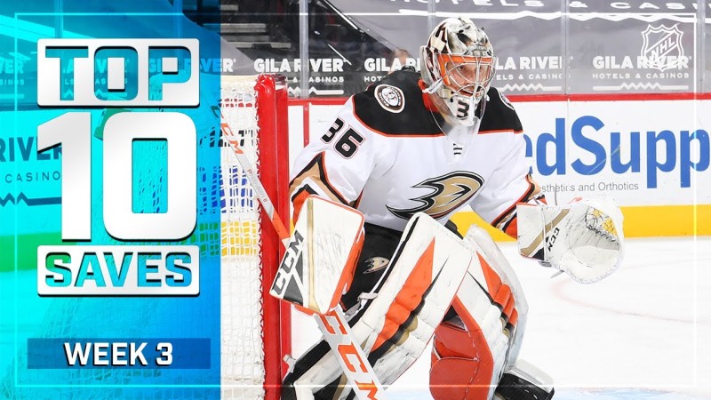 Les 10 plus beaux arrêts de la dernière semaine de NHL