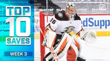 Les 10 plus beaux arrêts de la dernière semaine de NHL