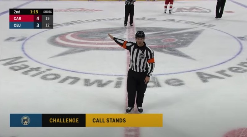Une grosse gabegie arbitrale lors du match entre Columbus et Carolina