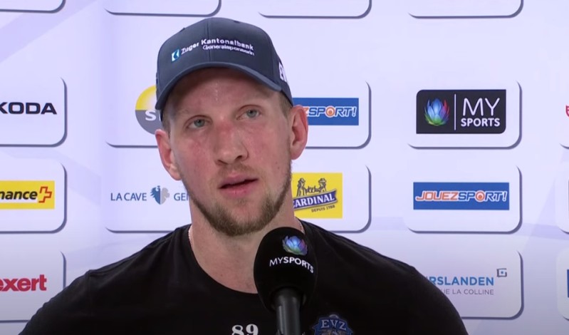 Interview d'après match de Justin Abdelkader, Christoph Bertschy et Eliot Berthon