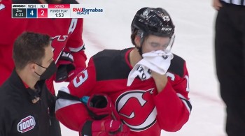 Un but, un assist et un puck au visage pour Nico Hischier pour une défaite face aux Capitals