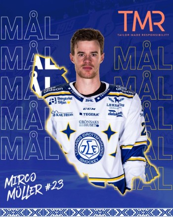Mirco Müller marque son premier but en SHL pour offrir la victoire à Leksands