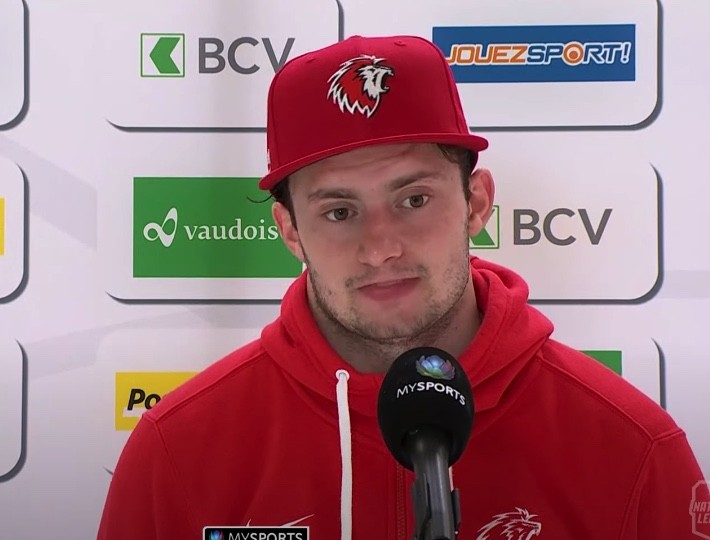 Interview d'après match de Tim Bozon, Simon Le Coultre, Gilian Kohler, Tristan Scherwey et Michael Ngoy