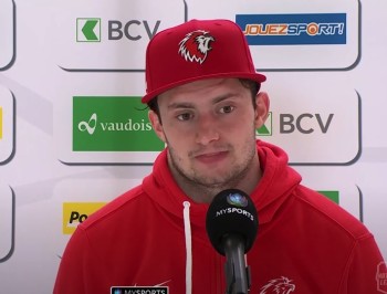 Interview d'après match de Tim Bozon, Simon Le Coultre, Gilian Kohler, Tristan Scherwey et Michael Ngoy