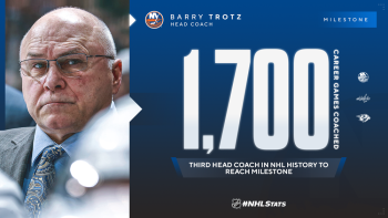 Barry Trotz a coaché son 1'700e match de saison régulière