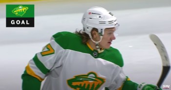 Un premier hat trick en NHL pour Kaprizov dont ce superbe but