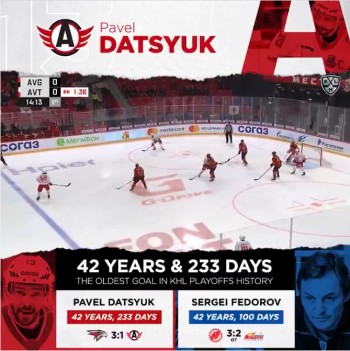 Pavel Datsyuk bat un record de Sergei Fedorov en KHL