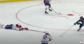 Josh Anderson participe au tic-tac-toe de façon originale