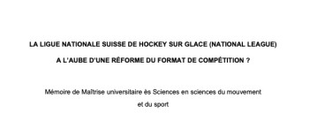 Un impressionnant travail sur le thème des réformes nécessaires en National League
