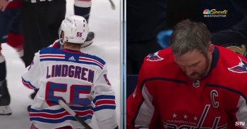 Alex Ovechkin s'est pour une fois sérieusement fait secouer sur ce coup-là