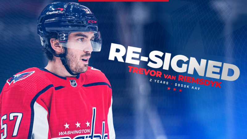 Trevor van Riemsdyk prolonge son contrat avec Washington