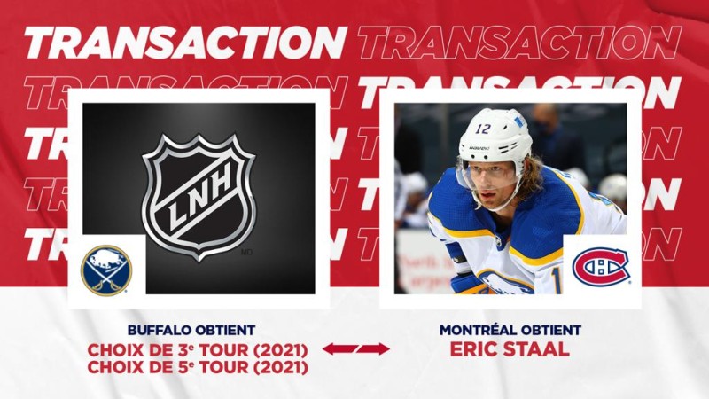 Eric Staal se joint au Canadien