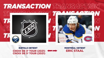 Eric Staal se joint au Canadien