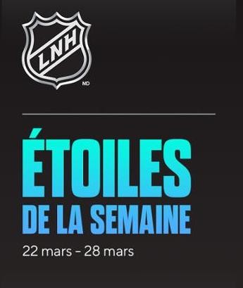 Les 3 étoiles de la semaine en NHL