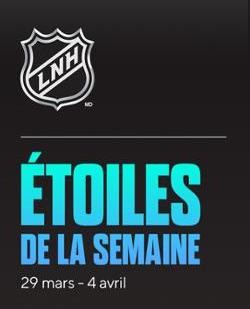 Les quatre étoiles de la semaine en NHL