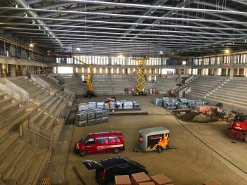 De nouvelles images des travaux de la nouvelle patinoire d'Ambri