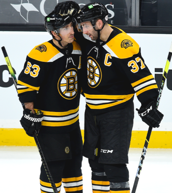 Brad Marchand et Patrice Bergeron se distinguent