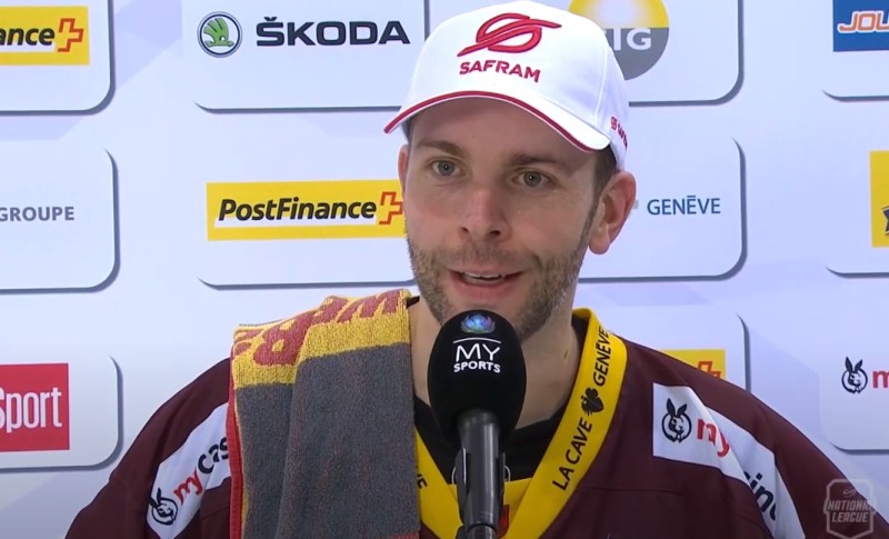 Interview d'après match de Daniel Manzato, Marco Pedretti, Aurélien Marti, Benjamin Chavaillaz, Daniel Vukovic et Vincent Praplan