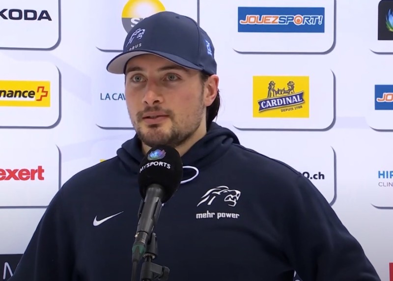 Interview d'après match d'Axel Simic, Nick Shore, Noah Rod et Daniel Vukovic