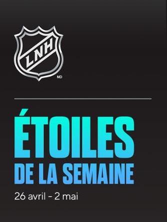 Les quatre étoiles de la semaine en NHL