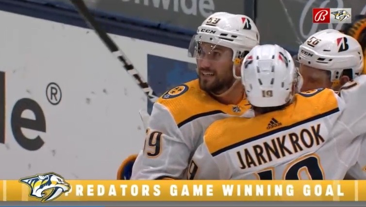 Doublé pour Roman Josi qui tranche en prolongation, 20e but pour Kevin Fiala