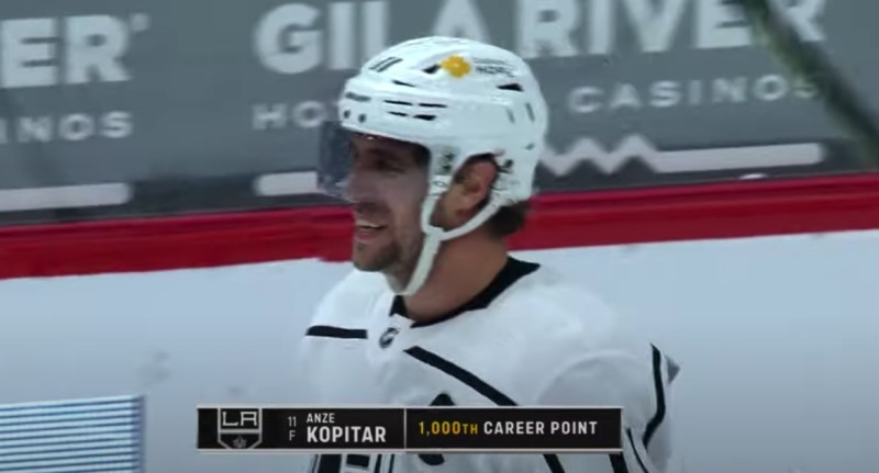 Un 1'000e point en NHL pour Anze Kopitar, les faits marquants de sa carrière en images