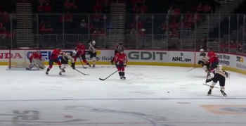 Pas de chance pour Charlie McAvoy mais un joli but des Capitals