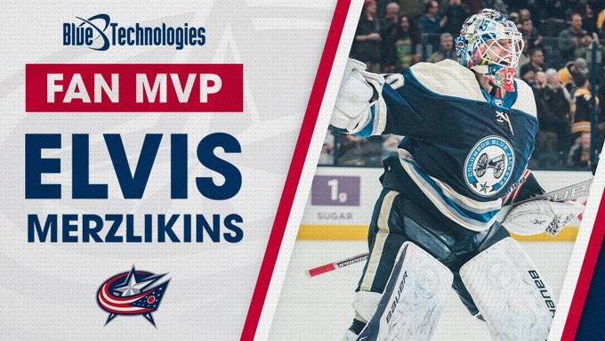 Elvis Merzlikins élu MVP de la saison par les fans des Blue Jackets