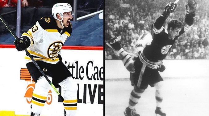 Brad Marchand efface une (petite) marque de Bobby Orr